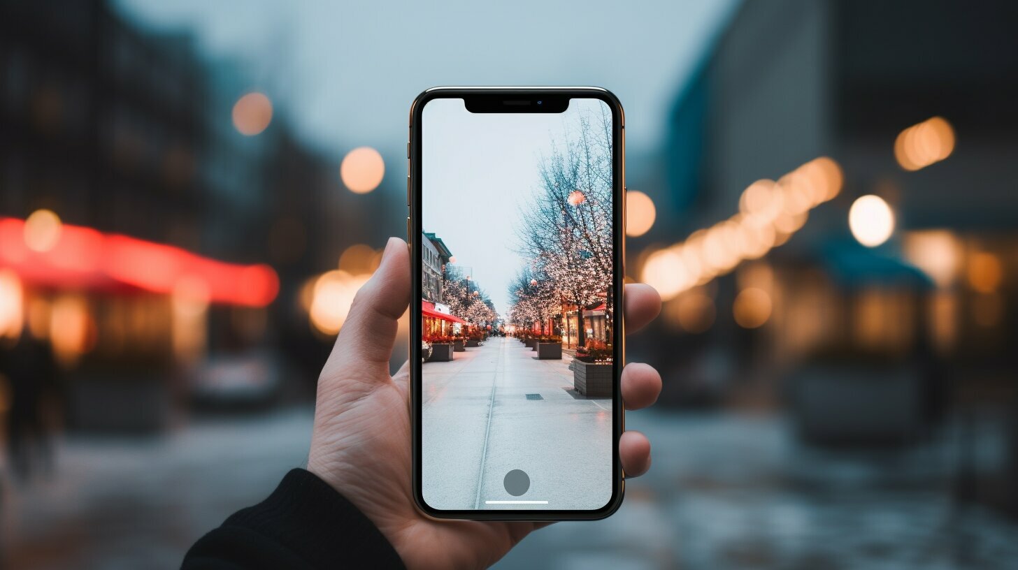 how to blur background in iphone