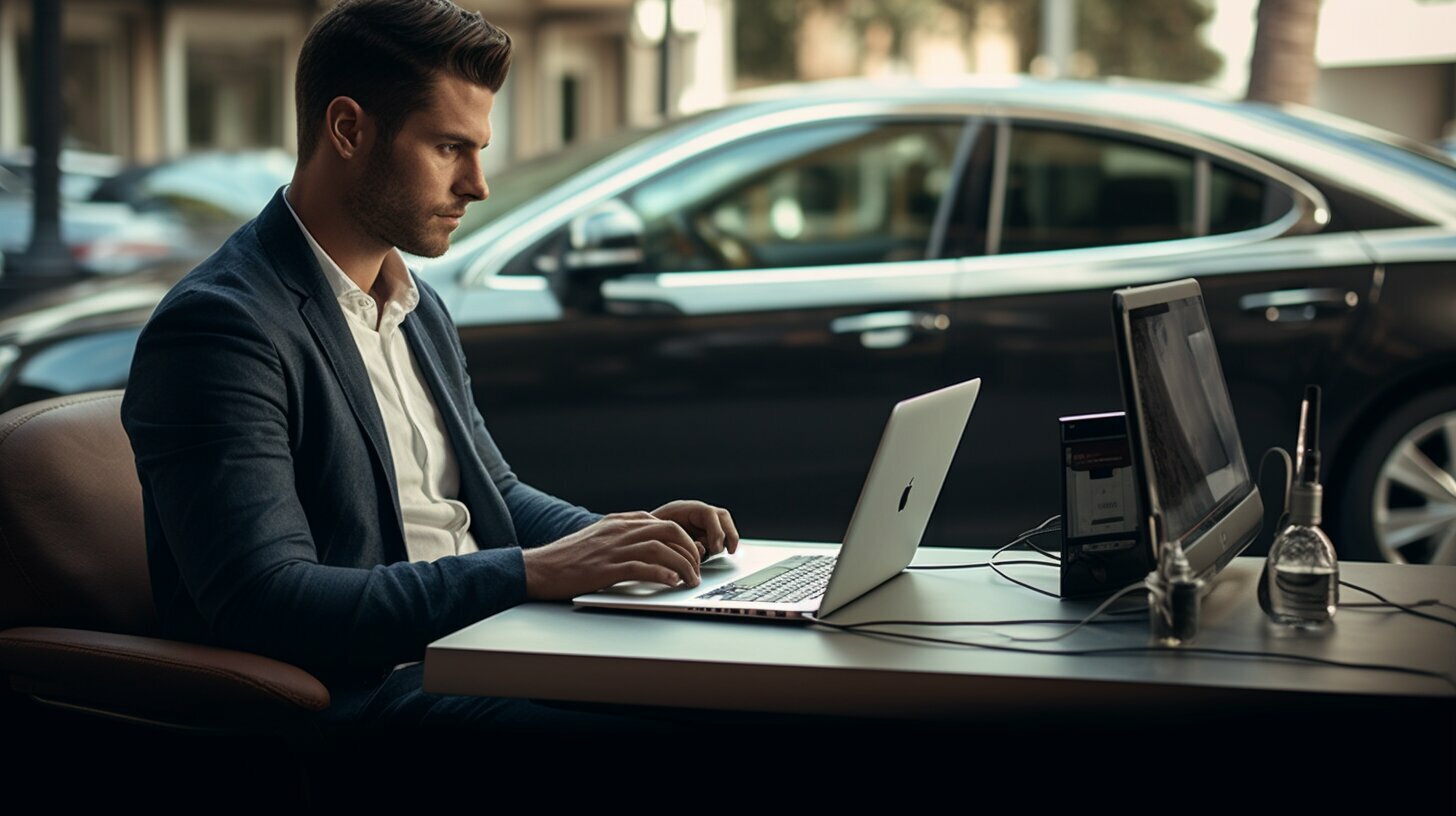 how to charge computer in car